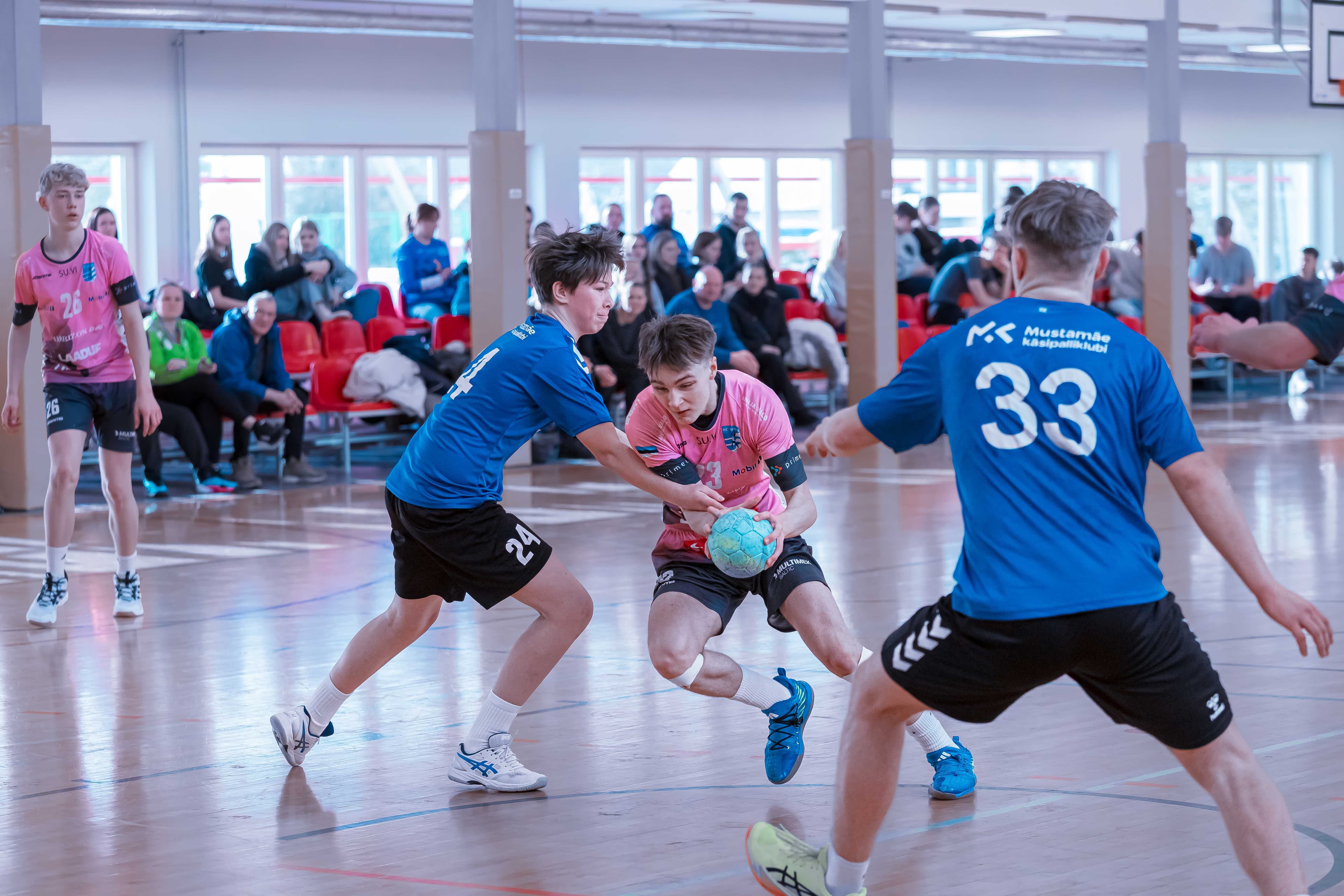 Nädalavahetusel jätkuvad Põlvas ja Arukülas noormeeste U15 2025 Eesti meistrivõistlused käsipallis II etapi mängudega