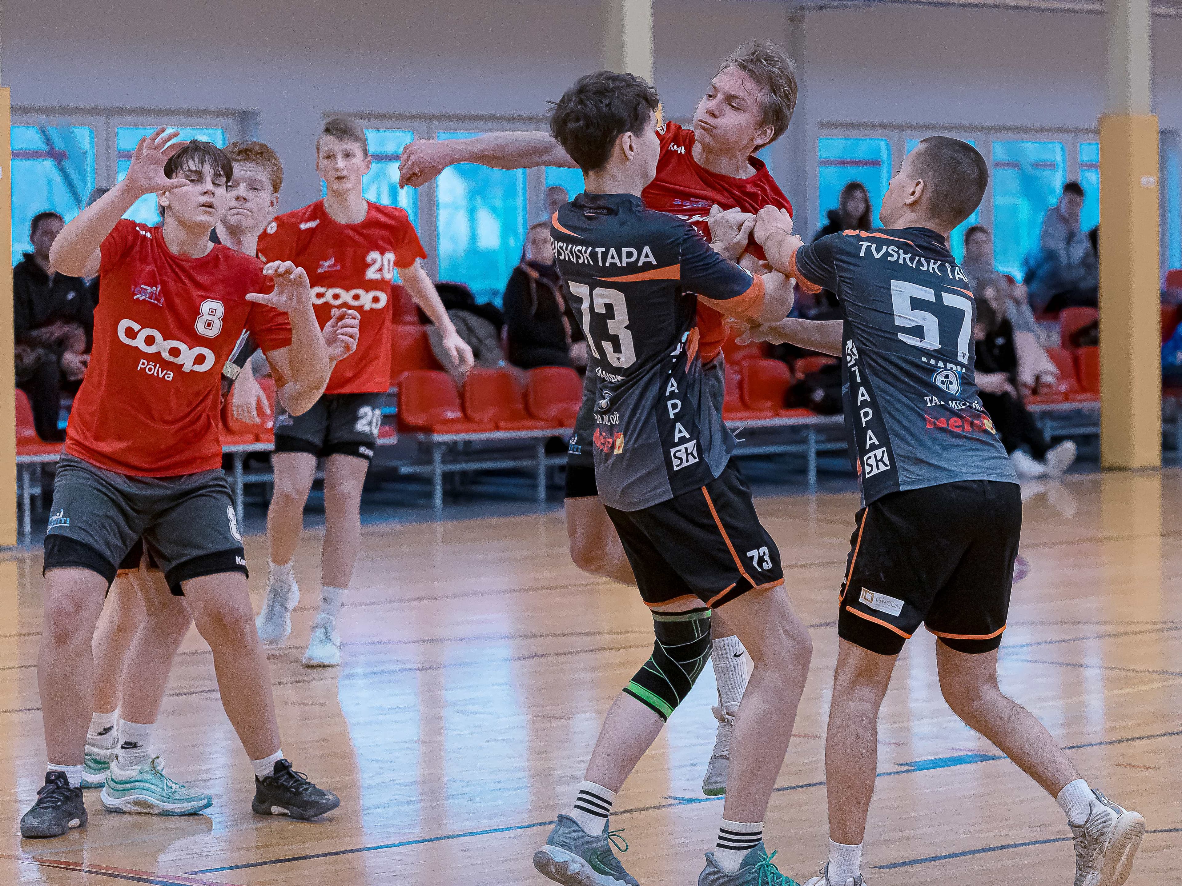 Aruküla Spordihoones toimusid noormeeste U17 vanuseklassi I etapi mängud 2025 Eesti meistrivõistlustel käsipallis