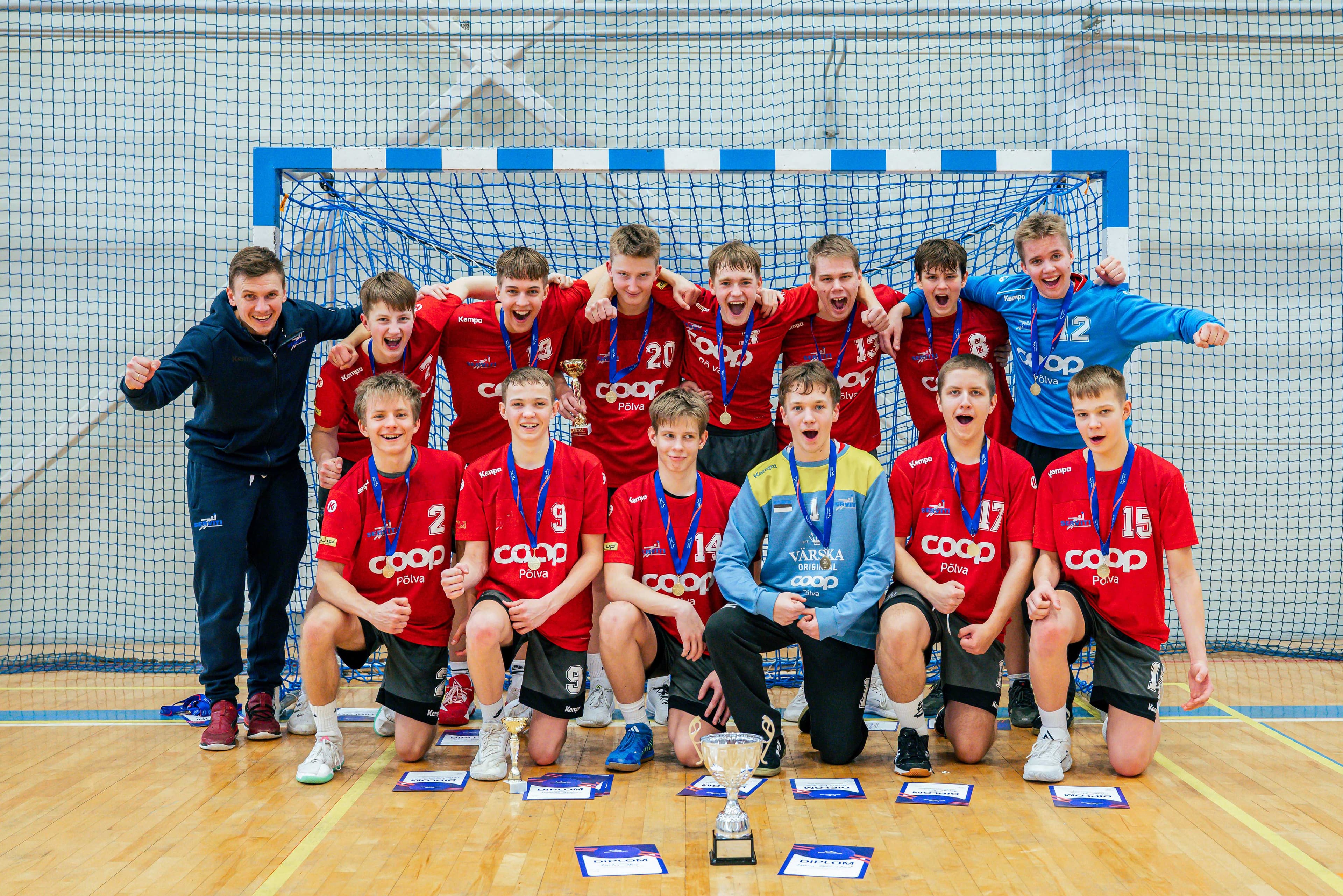 Põlva Käsipalliklubi/Põlva Spordikool võistkond on 2025 Eesti meister noormeeste U16 käsipallis