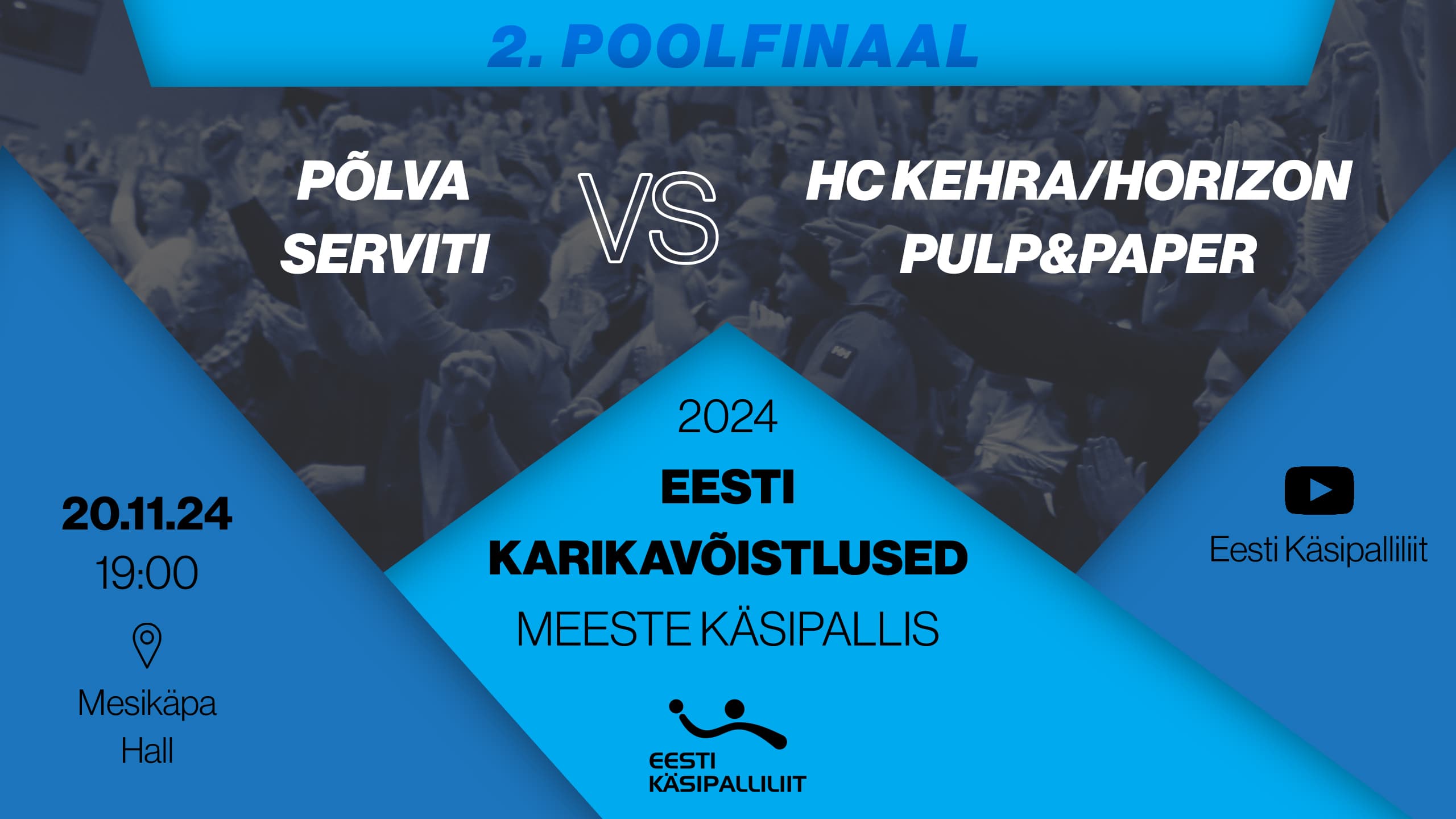 Vaata 2024 Eesti karikavõistluste meeste käsipalli 2. poolfinaali korduskohtumist