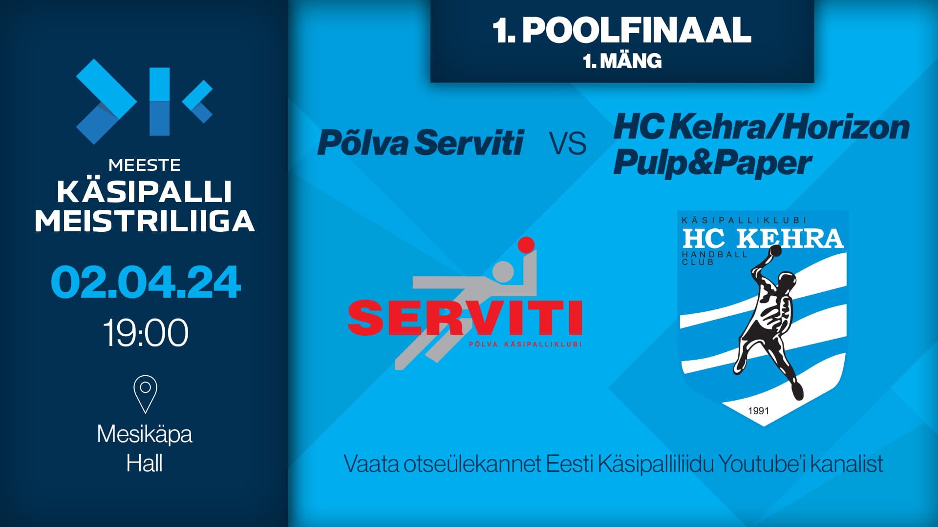 Vaata 2024 Eesti meistrivõistluste meeste meistriliiga poolfinaalkohtumist