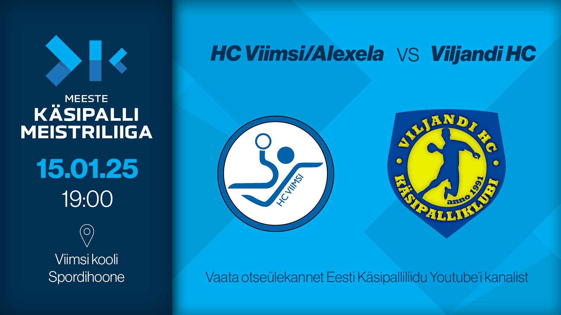 Vaata otse 2025 Eesti meistrivõistluste meeste meistriliiga kohtumist