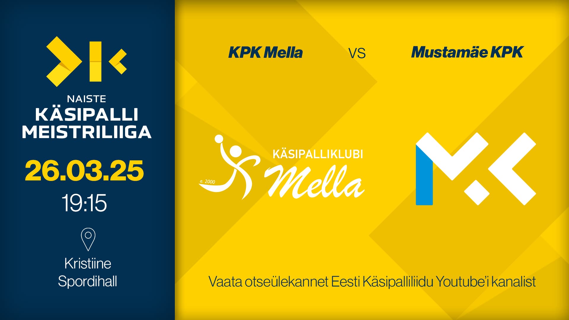 Vaata 2025 Eesti meistrivõistluste naiste meistriliiga kohtumist