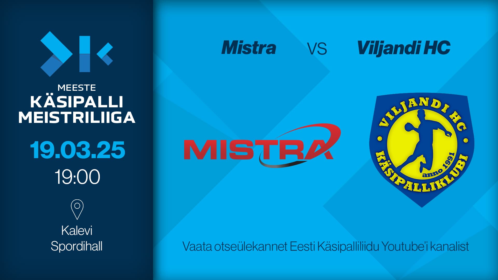 Vaata 2025 Eesti meistrivõistluste meeste meistriliiga kohtumist