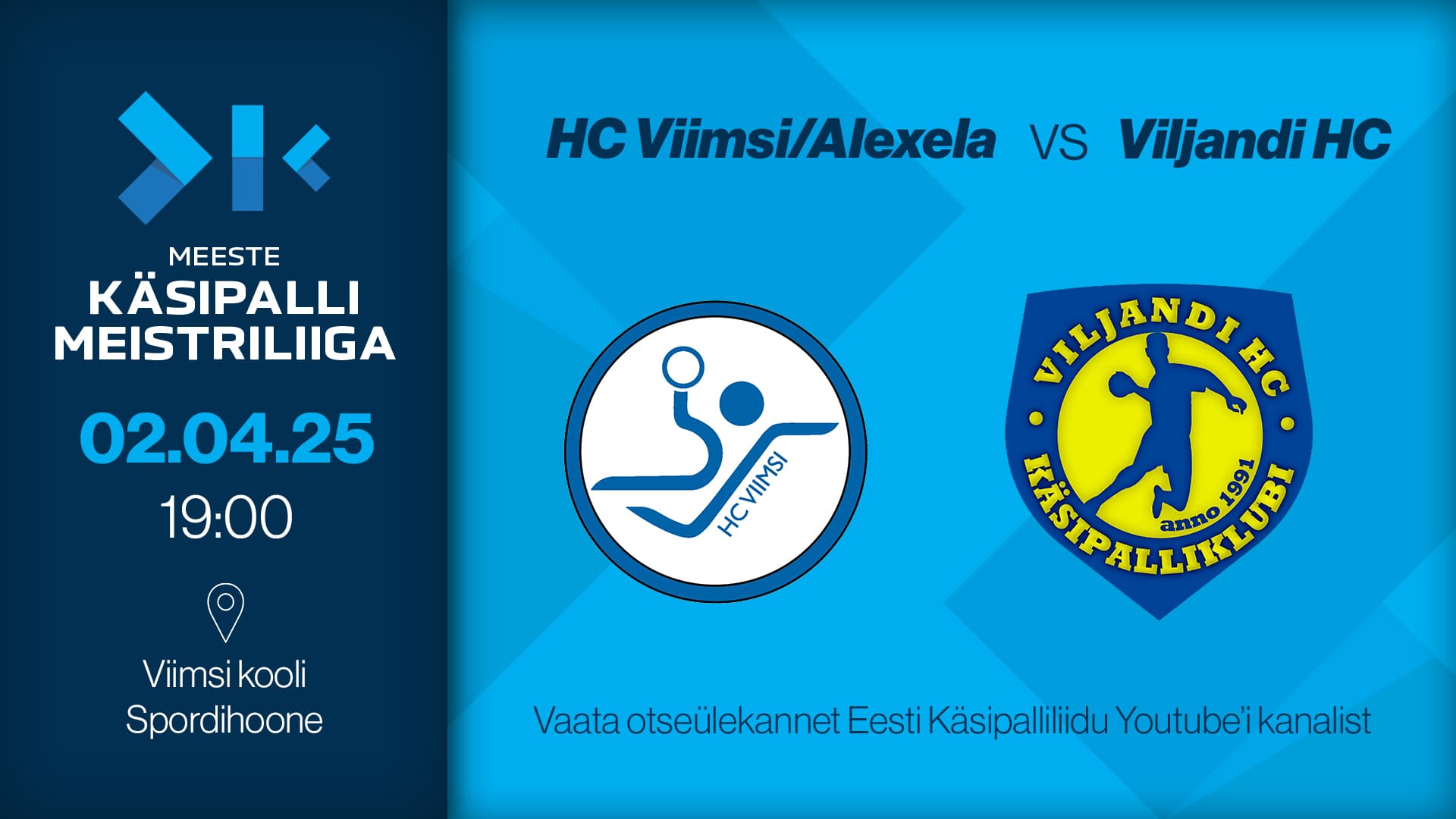 Vaata otse 2025 Eesti meistrivõistluste meeste meistriliiga kohtumist
