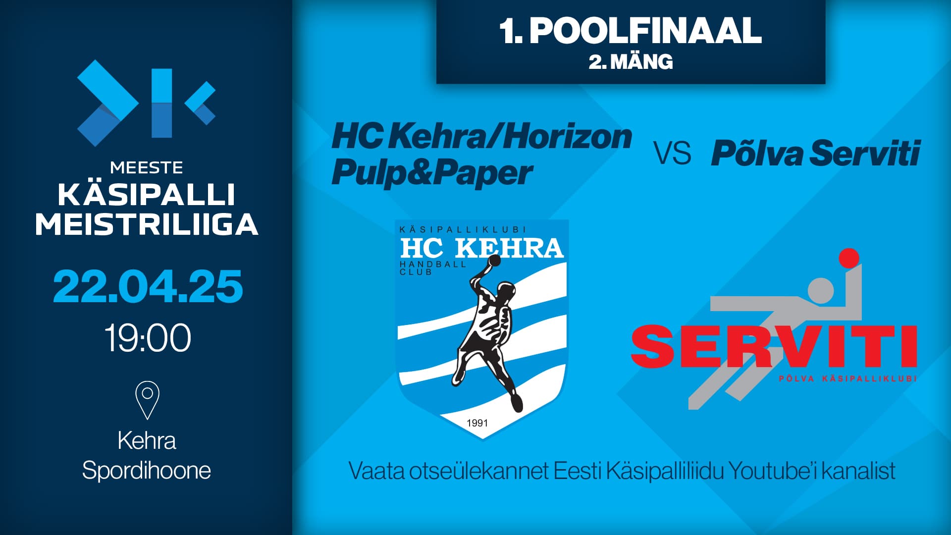Vaata 2025 Eesti meistrivõistluste meeste meistriliiga poolfinaalkohtumist