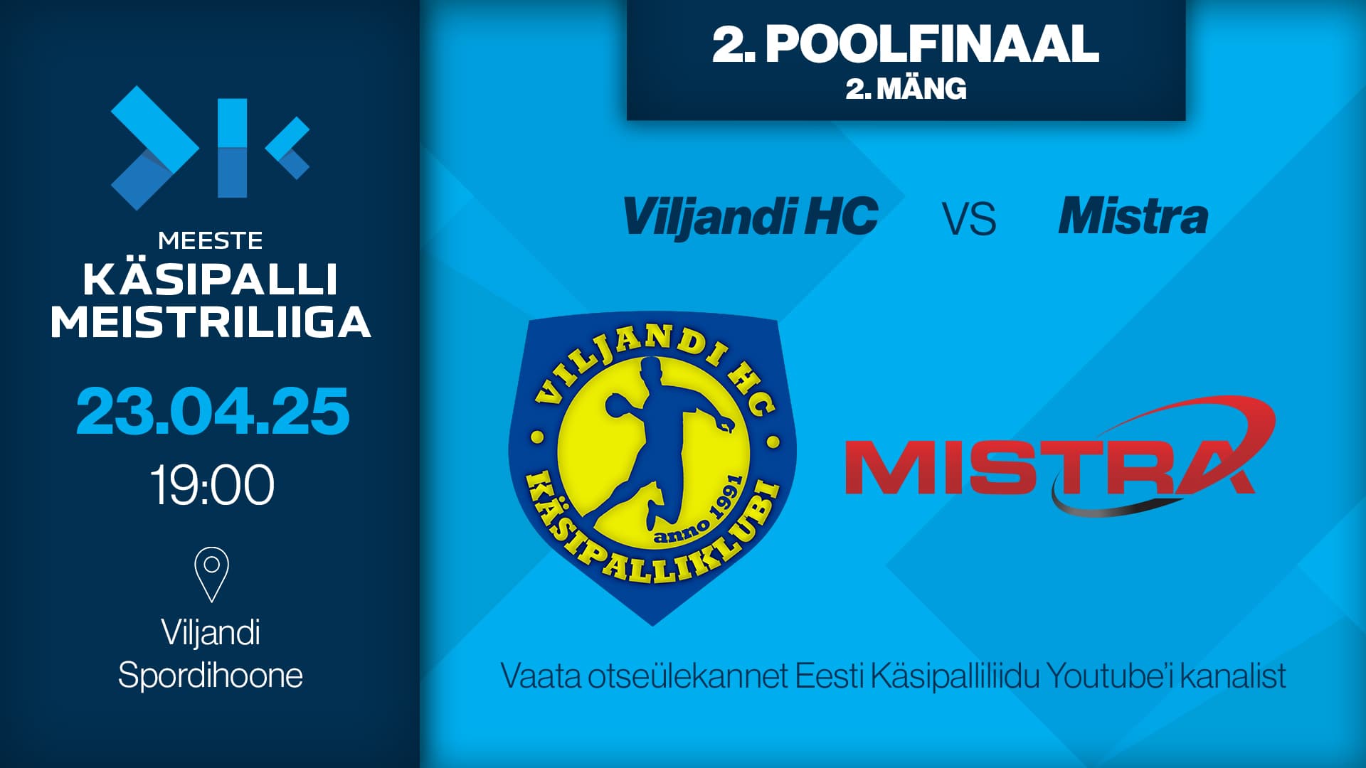 Vaata 2025 Eesti meistrivõistluste meeste meistriliiga poolfinaalkohtumist