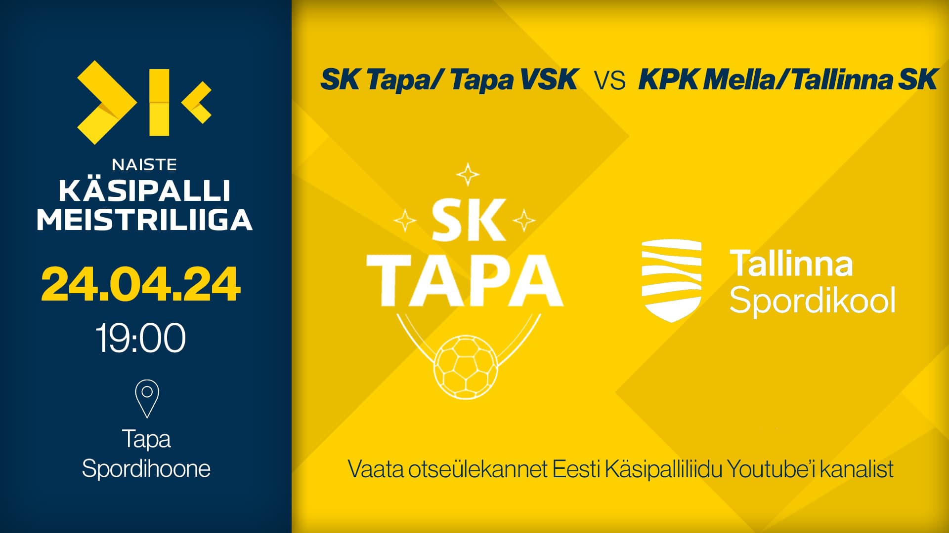 Vaata otse 2024 Eesti meistrivõistluste naiste meistriliiga kohtumist