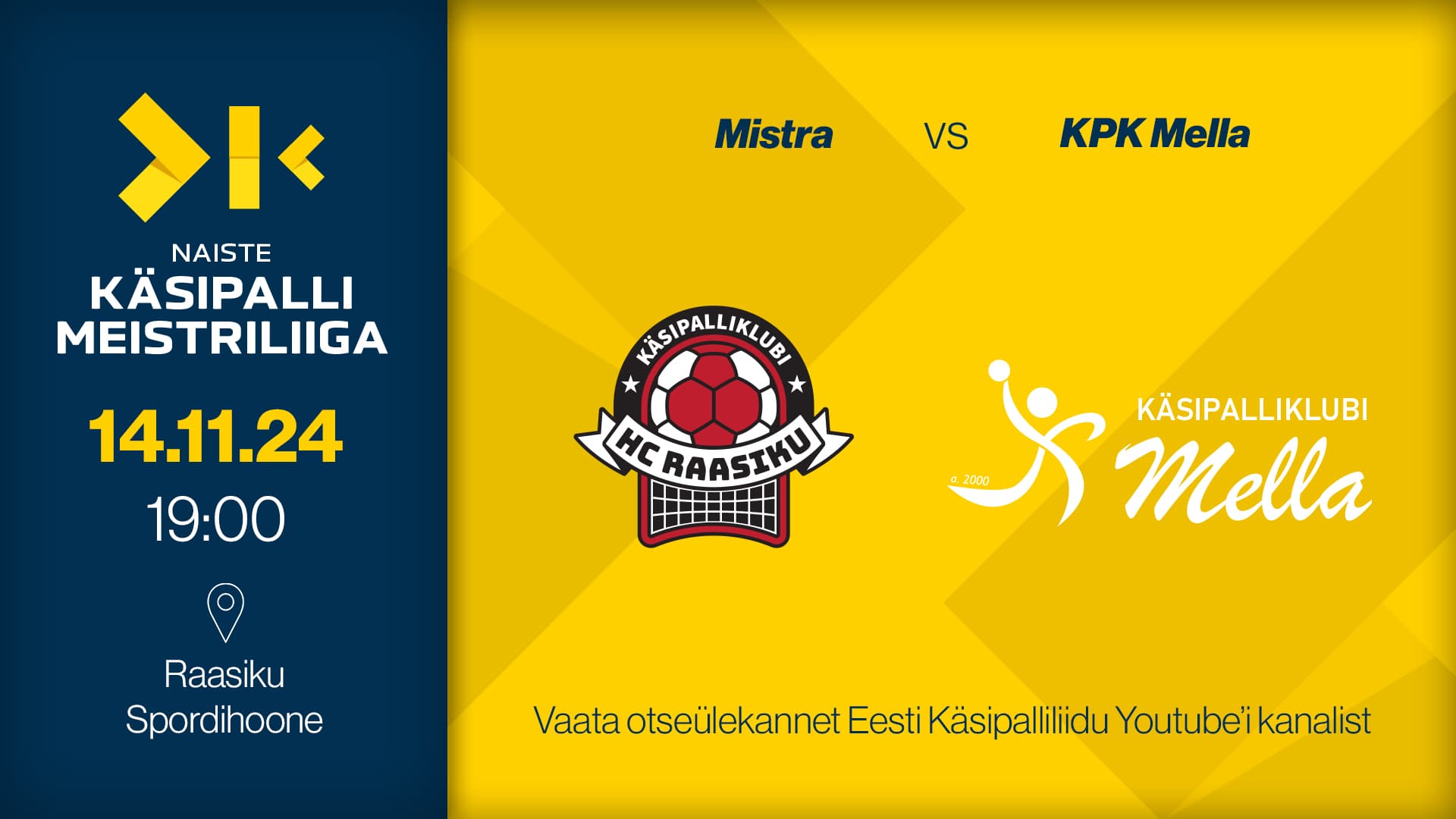 Vaata 2025 Eesti meistrivõistluste naiste meistriliiga kohtumist