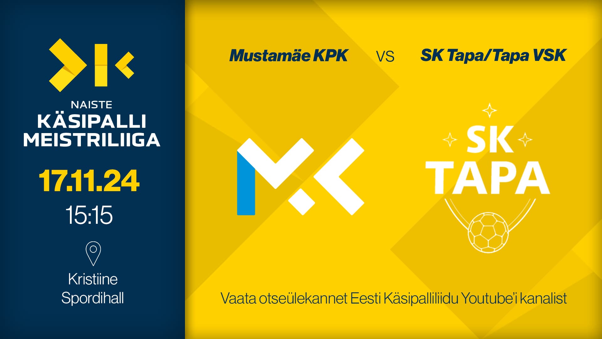 Vaata 2025 Eesti meistrivõistluste naiste meistriliiga kohtumist