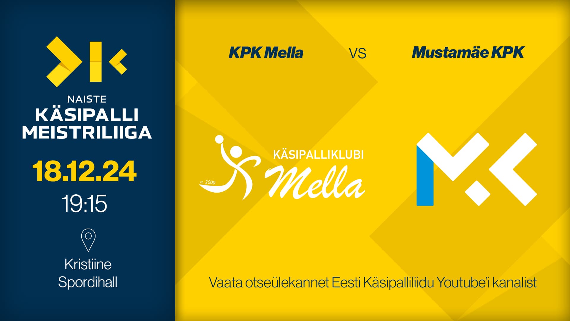 Vaata 2025 Eesti meistrivõistluste naiste meistriliiga kohtumist
