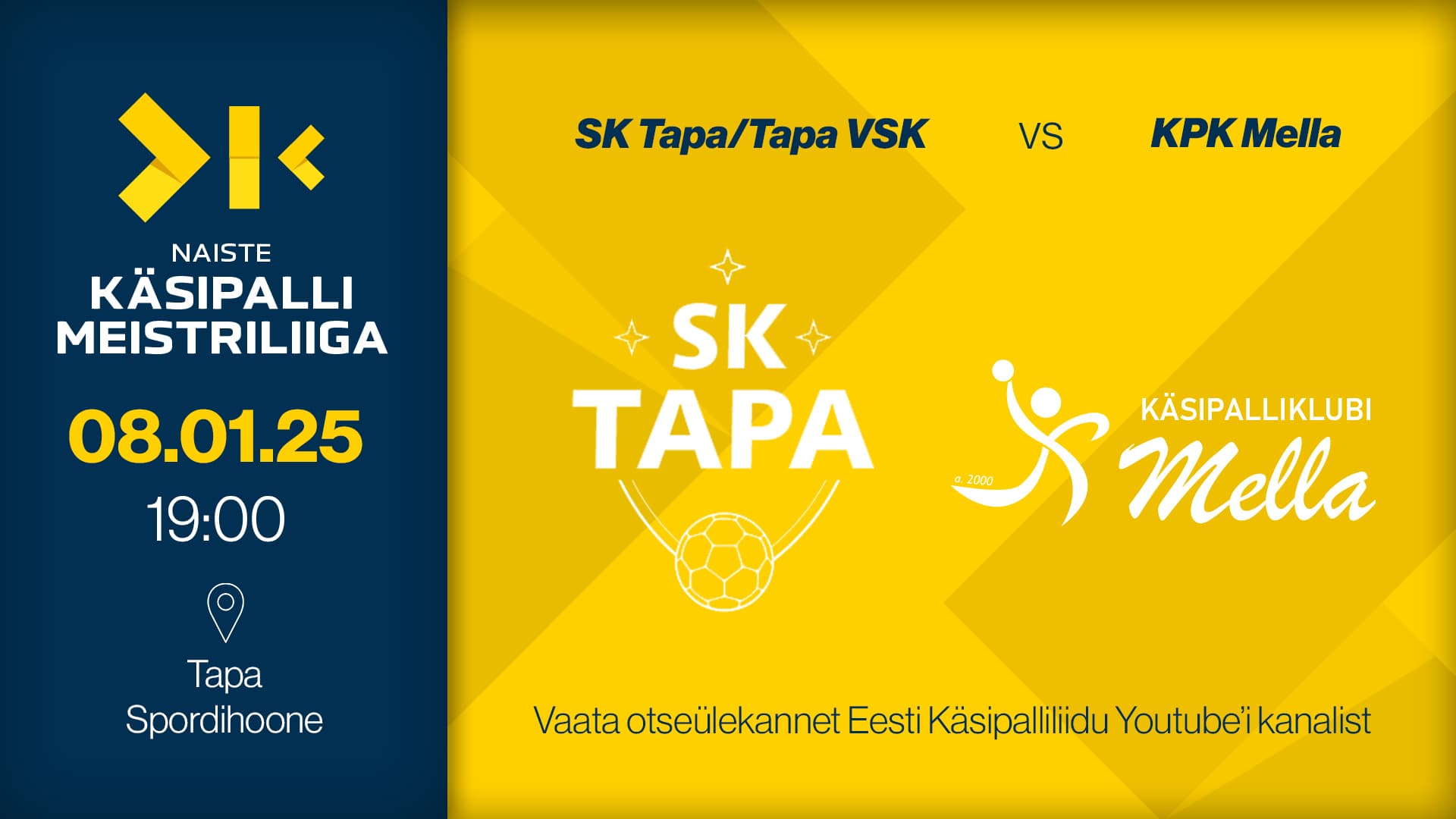 Vaata 2025 Eesti meistrivõistluste naiste meistriliiga kohtumist