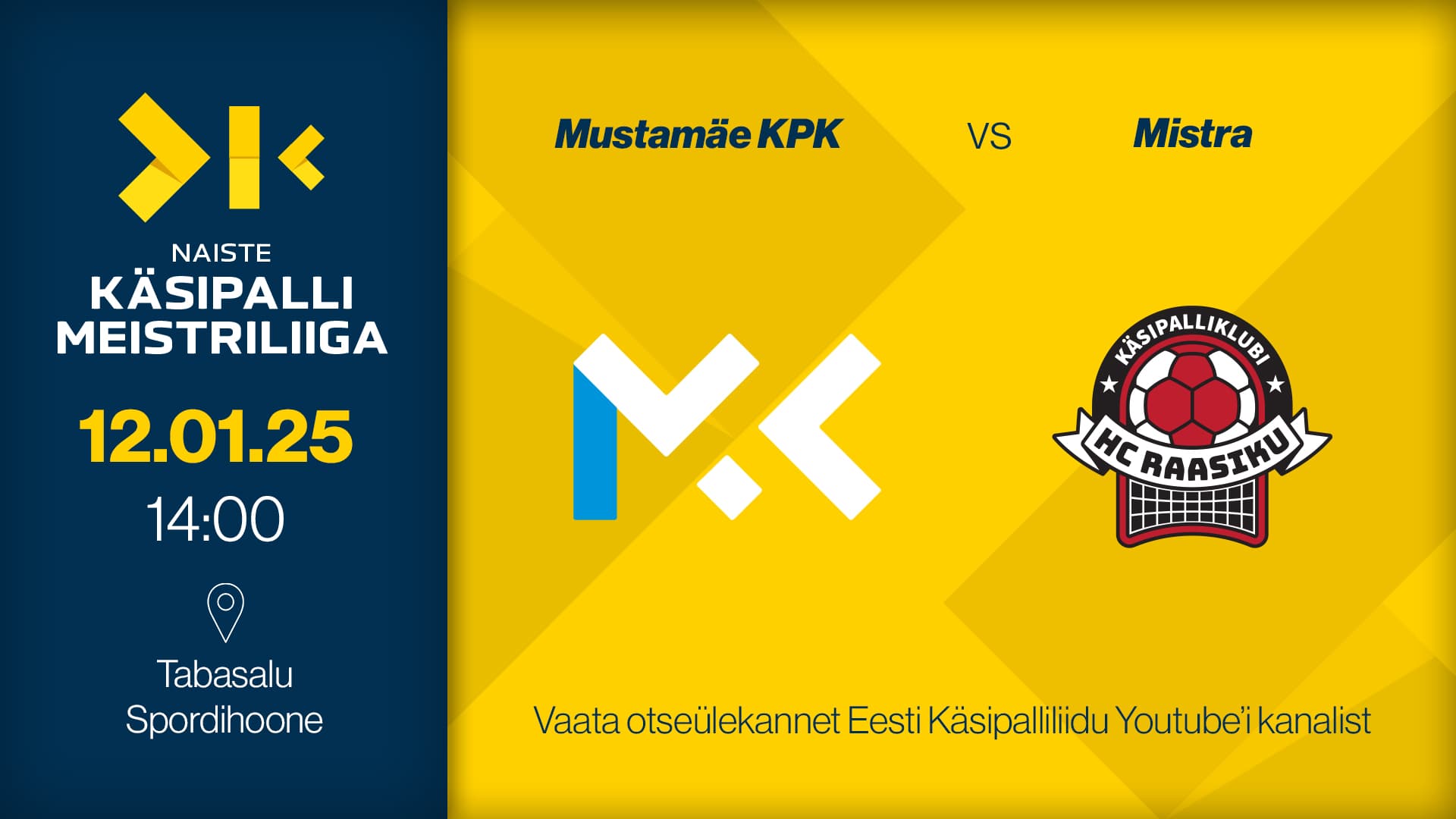 Vaata 2025 Eesti meistrivõistluste naiste meistriliiga kohtumist