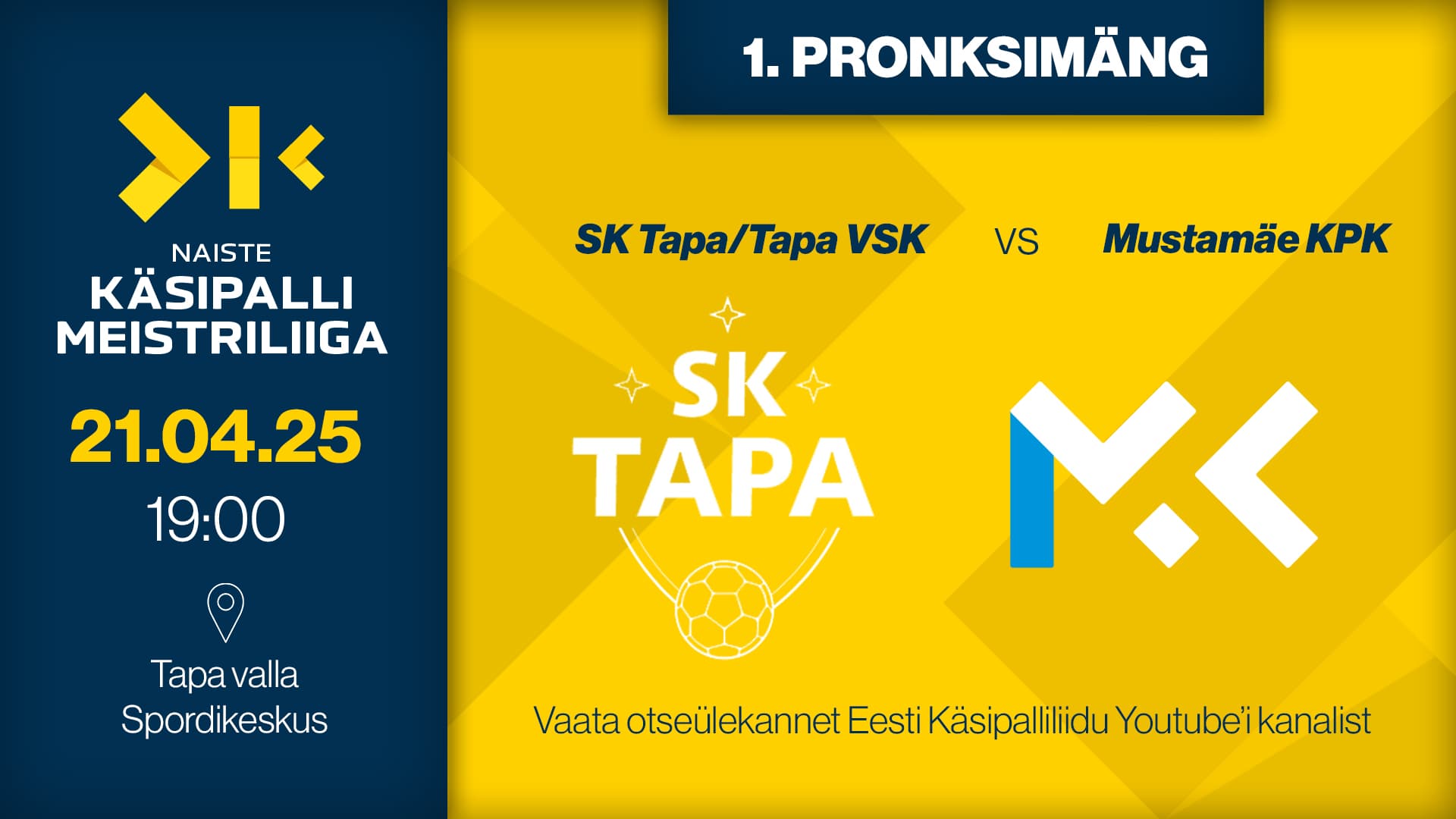 Vaata otse 2025 Eesti meistrivõistluste naiste meistriliiga pronksimängu