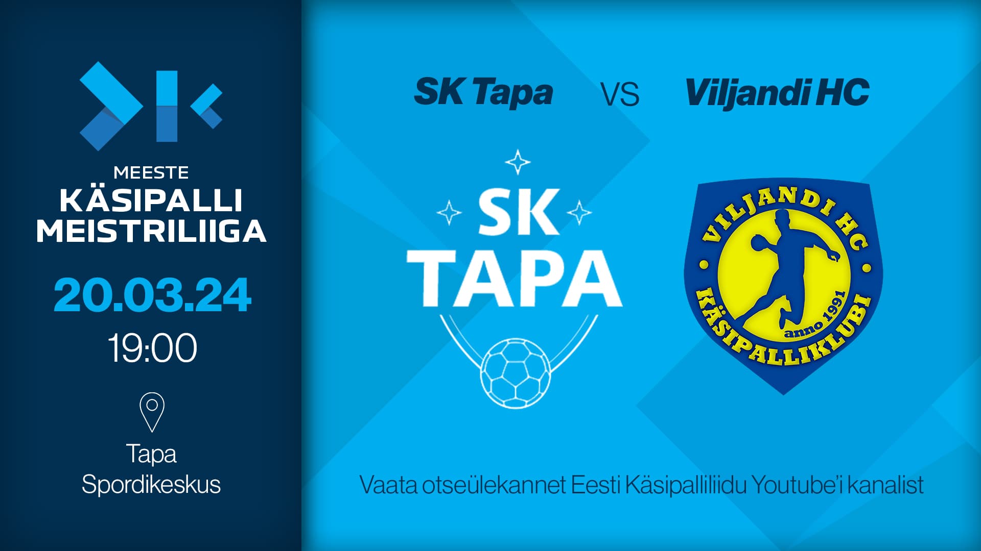 Vaata otse 2024 Eesti meistrivõistluste meeste meistriliiga kohtumist