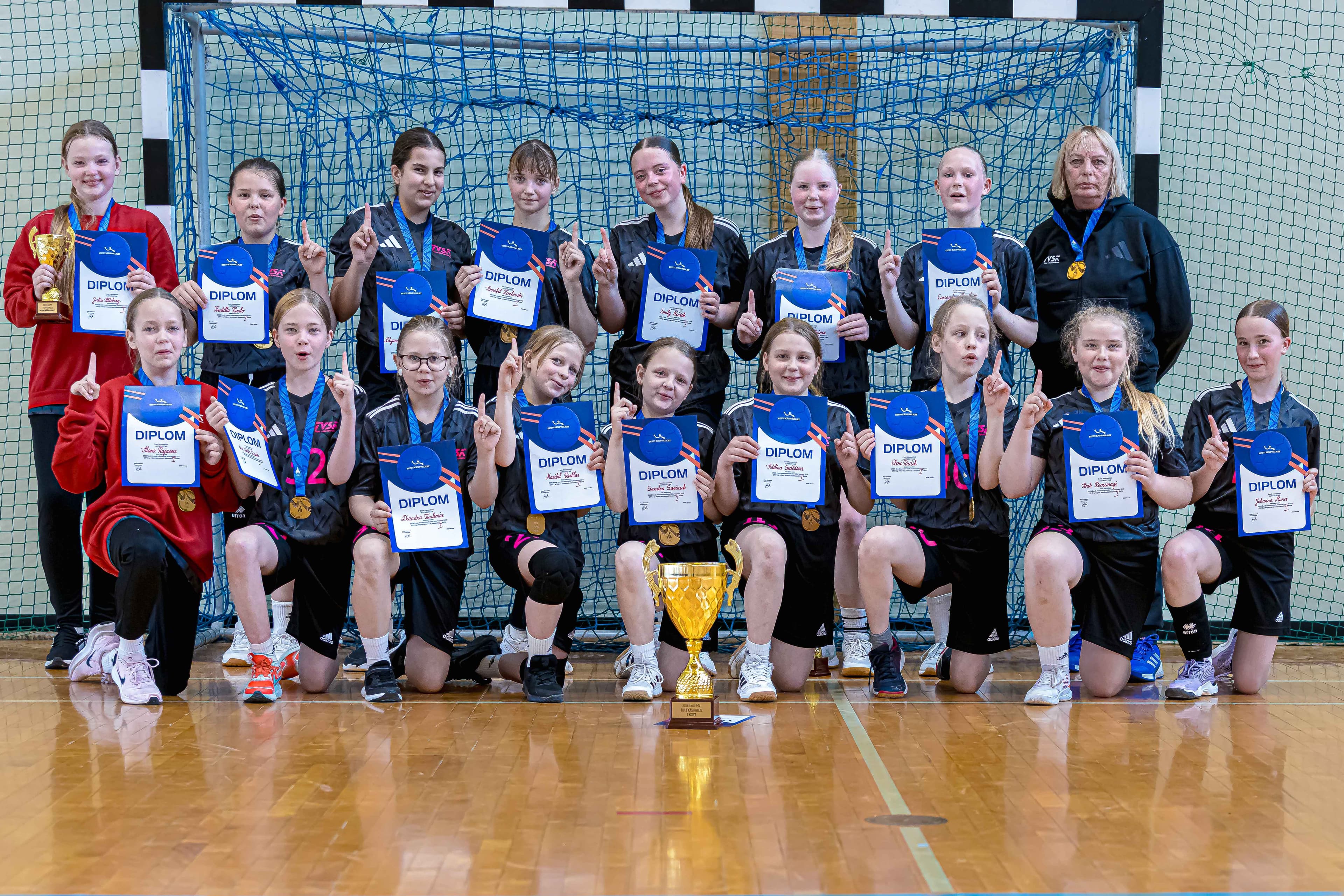 SK Tapa/Tapa valla SK võistkond on 2026 Eesti meister tütarlaste U13 käsipallis