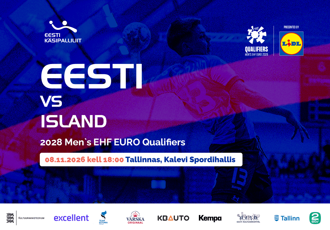 Eesti meeste koondis võõrustab 8. novembril Islandit