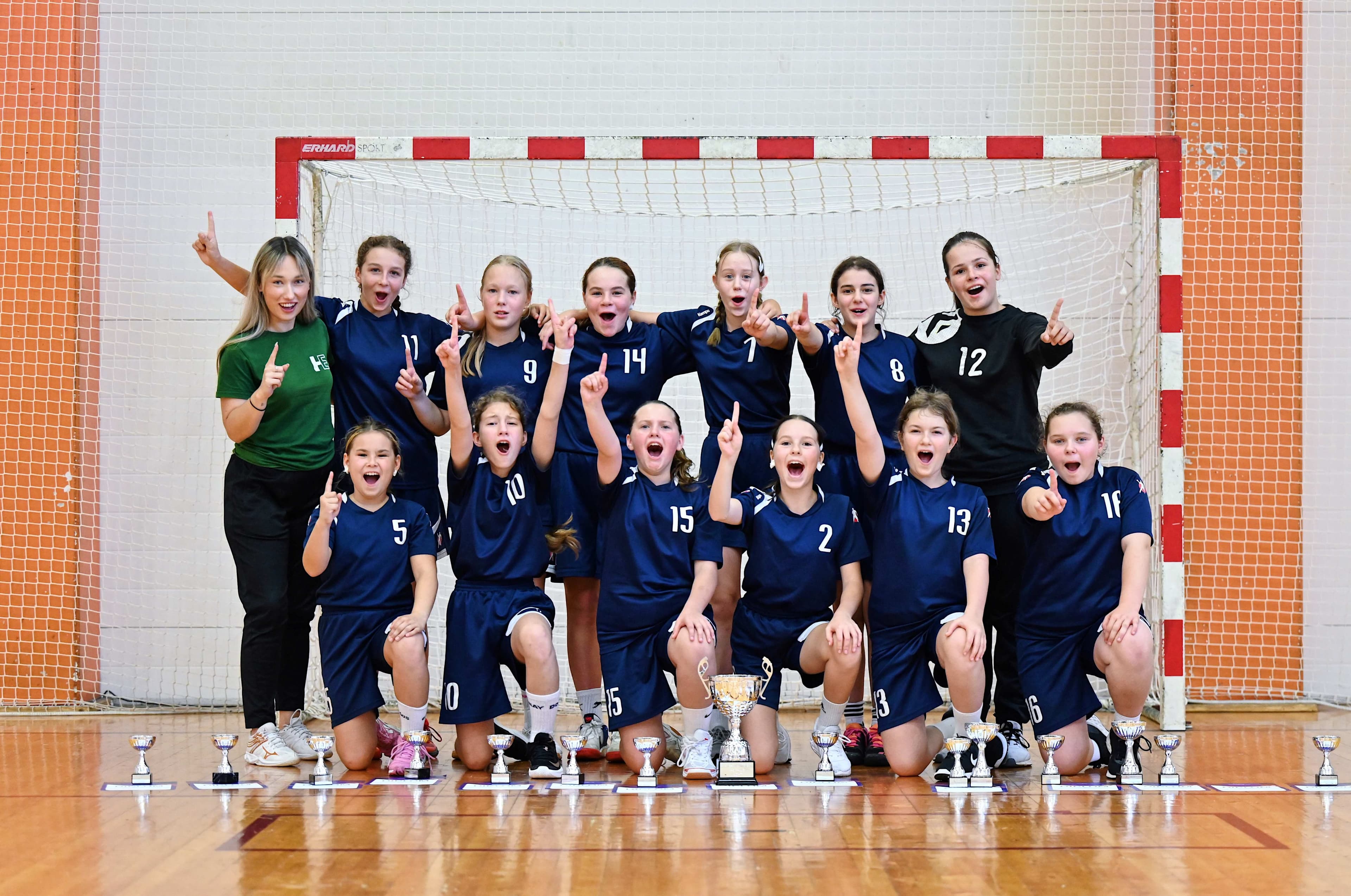 Käsipalliklubi Mella 1 võistkond on 2023 Eesti karikavõitja tütarlaste D vanuseklassi käsipallis